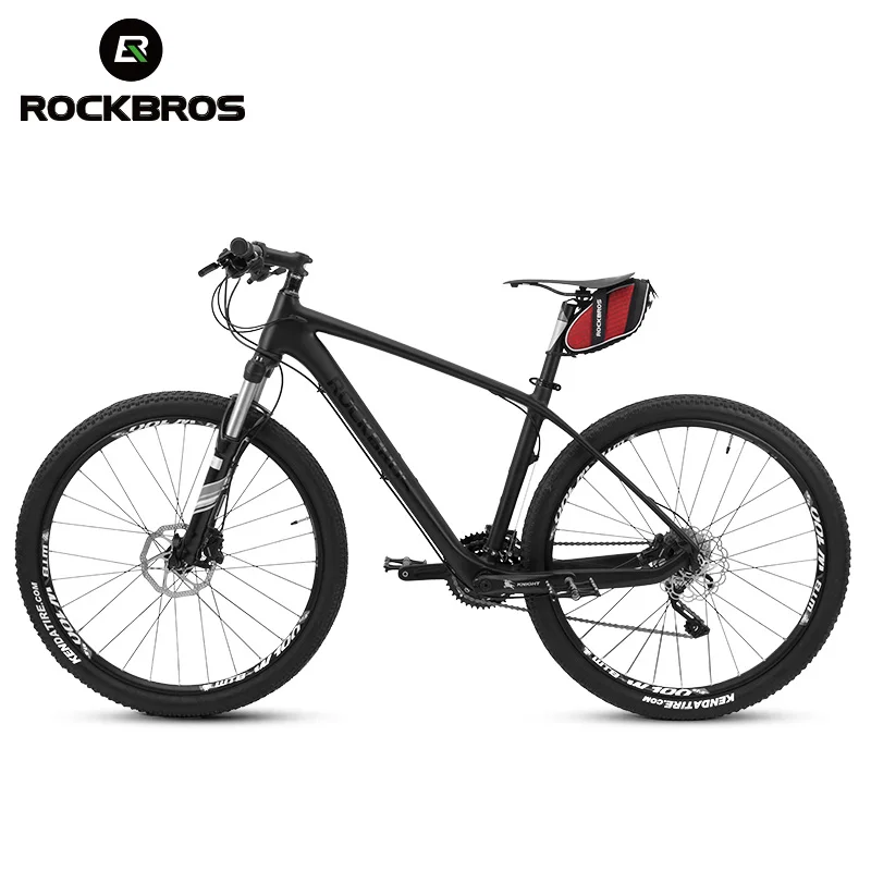 ROCKBROS Bicycle Cycling Rainproof Rear Seatpost Shockproof Saddle Bag Black