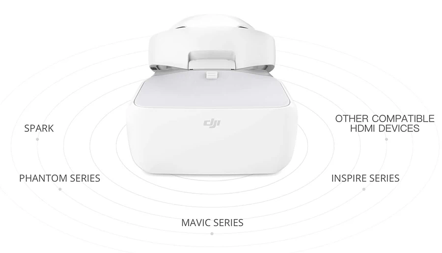 DJI Goggles Immersion FPV совместим с dji Mavic series Spark Phantom 4 и Inspire series до 6 часов работы