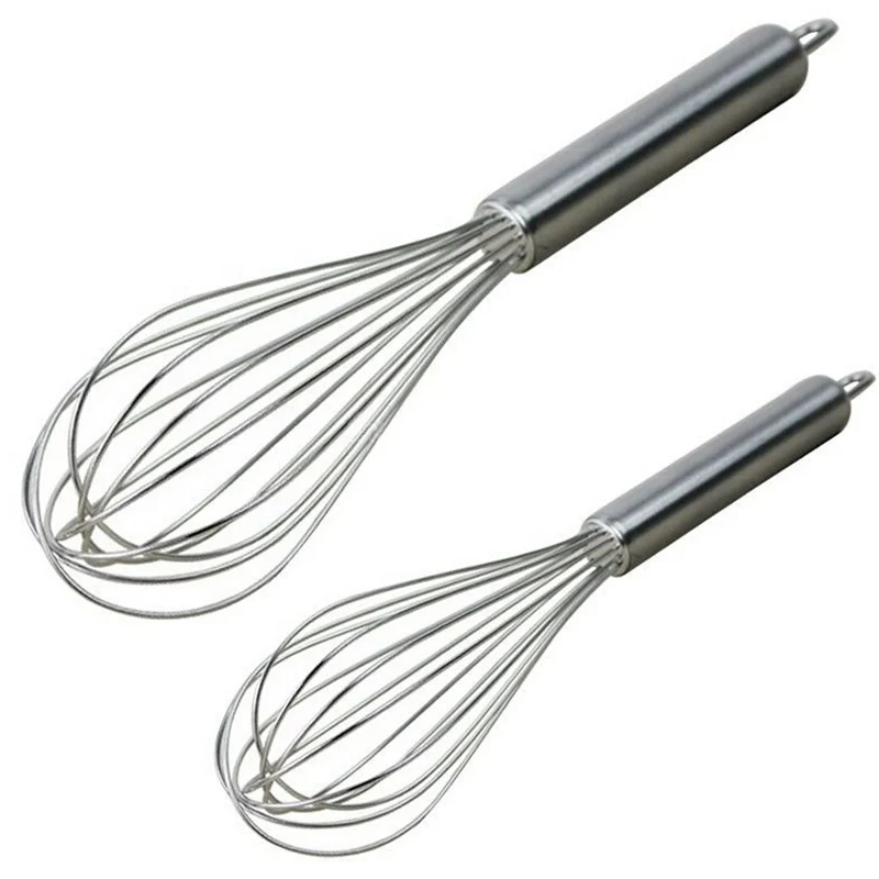 1Pcs Spiral Whisk Stainless Steel Kitchen Mixer Balloon Egg Beater Tool