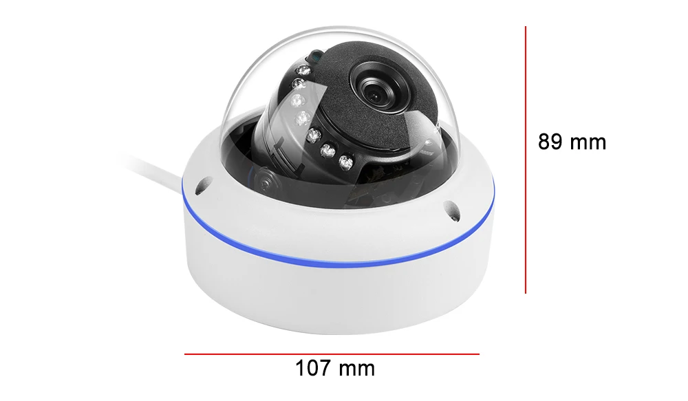 USAFEQLO H.265+ 5MP 2592*1944 WiFi Wireless Wired 2.4G Built-in SD Card Slot Night Vision Outdoor Bullet IP Camera iCSee APP