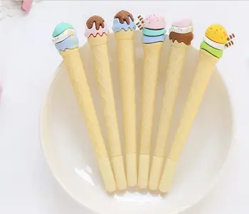 

korea color ice cream gel ink Pen Kawaii needle Pen student Writting pen office school prize staitonery item 36pc/lot zf1893