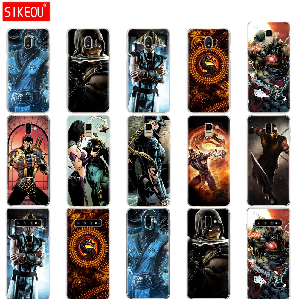 

case for Samsung galaxy J2 core J8 j6 j4 PLUS 2018 cover case for samsung galaxy s10 SE plus Scorpion Zero Sub Mortal Kombat