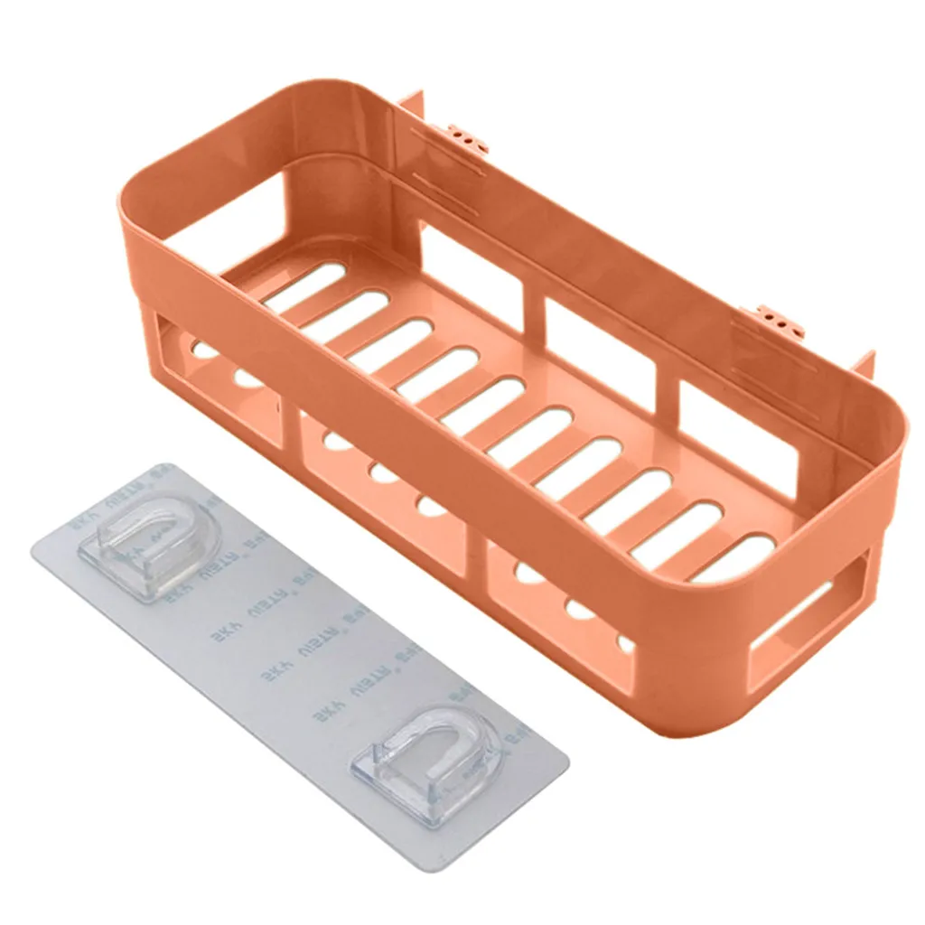 

HATCAR Bathroom Shelf Adhesive Badkamer Rek Storage Rack Corner Shower Shelf Kitchen Home Decoration Bathroom Accessories 322W