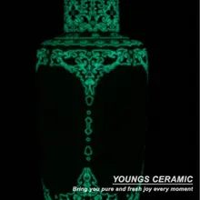 Антикварные китайские керамические фарфоровые светящиеся выдалбливают Pronus вазы ручной работы