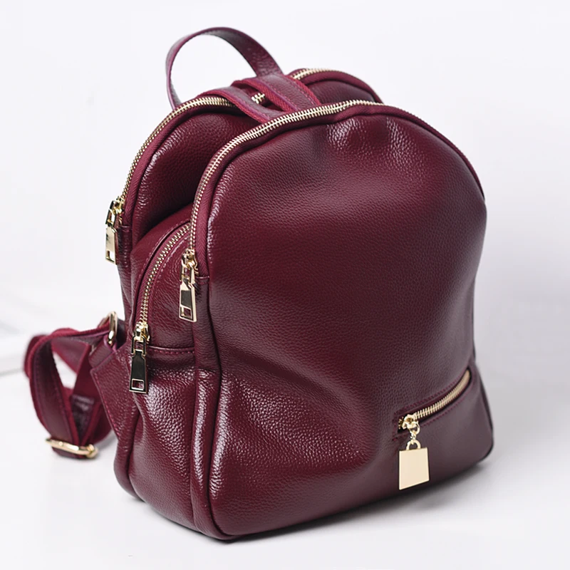 High Quality Fashion Women Backpack Genuine Leather Backpacks for Teenage Girls Female School Shoulder Bag Bagpack Mochila High Quality Fashion Women Backpack Genuine Leather Backpacks for Teenage Girls Female School Shoulder Bag Bagpack Mochila