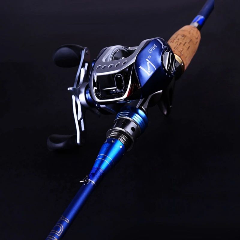 Sougayilang 2.1m UL Surf Casting Rod 99% Carbon Fiber Lure Baitcasting Rod Power Casting Fishing Rod and Reel Combos