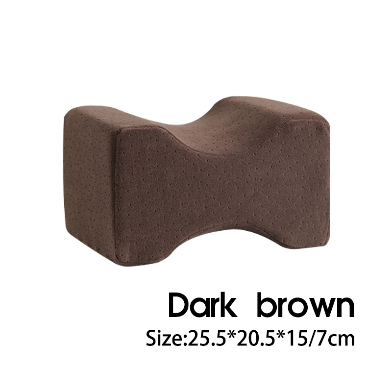 Подушка для беременных на коленях, подушка для путешествий, альмохадас, пена с памятью, подушка для ног, подушка для сна, подушка для тела - Цвет: dark brown