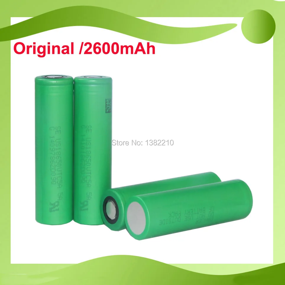 10PCS/LOT 100 Genuine 3.6V 18650 US18650 VTC5A 2600mAh Continuous 35A