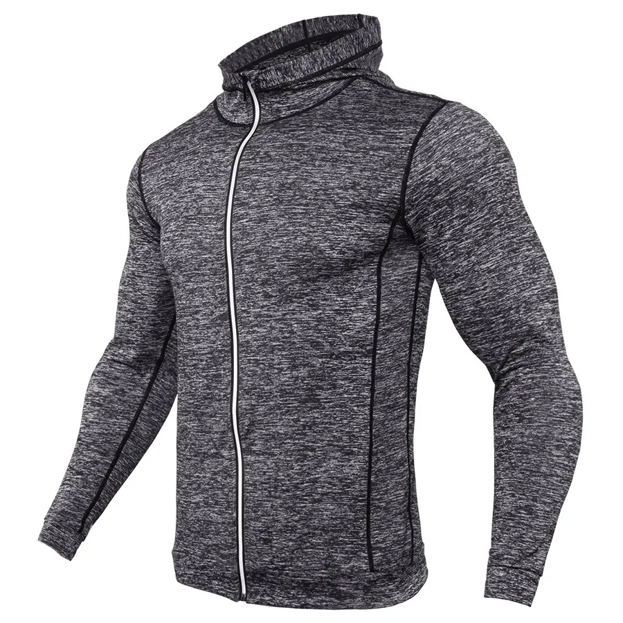 Мужские толстовки для бега, спортивное пальто для фитнеса, куртки с капюшоном для тренировок и упражнений, Мужские дышащие быстросохнущие футболки для бега