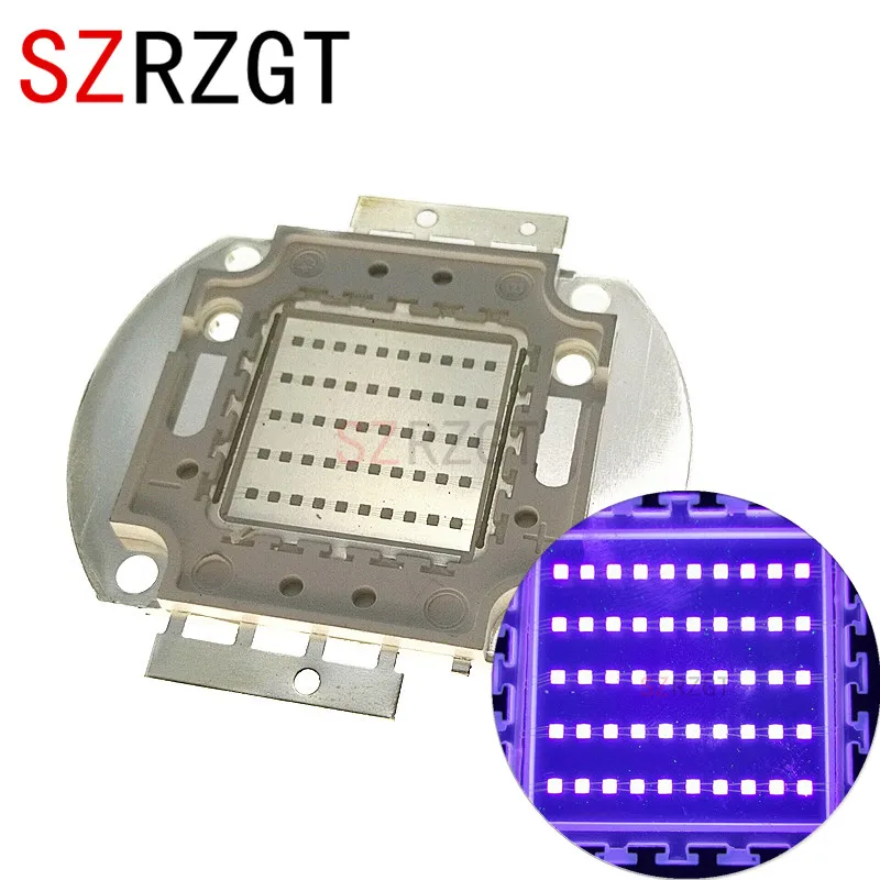 

20W 30W 50W 100W High Power Light UV Purple LED 395nm Ultraviolet Bulbs Lamp Chips