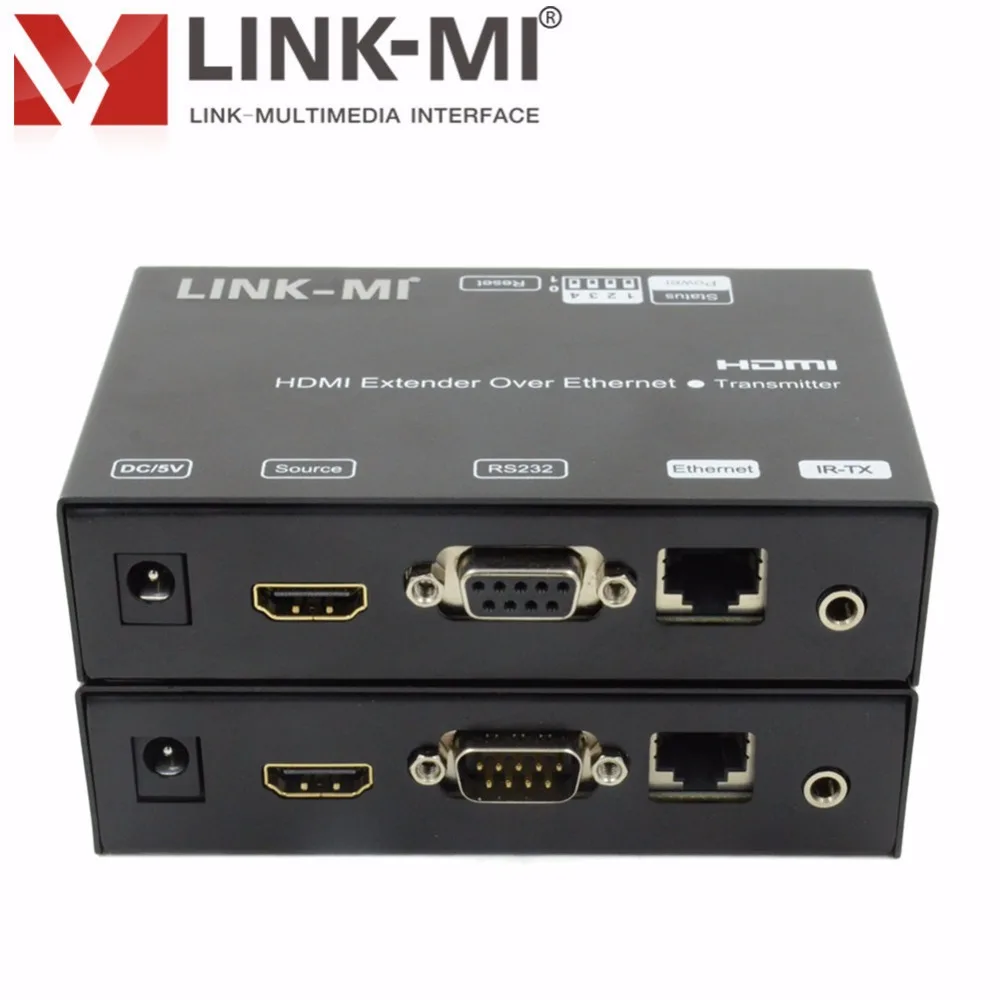 Link-ми ep25 120 M Аудио Видео HDMI Over IP Extender TX + RX по cat5e/6 кабель поддержка ИК, переключатель DIP