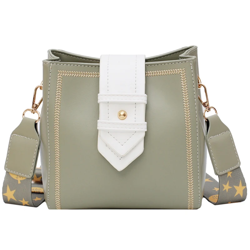 

MONNET CAUTHY New Arrivals Bags for Women Concise Leisure Occident Fashion Crossbody Bag Solid Color Green Black White Bucket