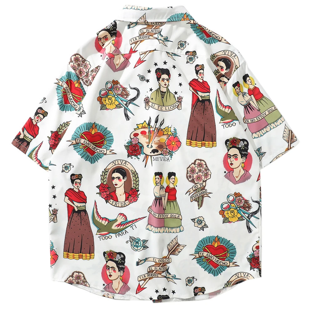 Men Holiday Shirt Polyester Print Male Hawaiian Beach Shirts Summer Short Sleeve Printing Loose Shirts Men Holiday Shirt Polyester Print Male Hawaiian Beach Shirts Summer Short Sleeve Printing Loose Shirts