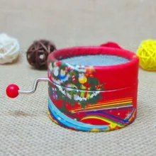 Бумажная ручная Музыкальная шкатулка 18 нот движение музыкальной шкатулки DIY Санта-Клаус Снеговик веселые рождественские подарки