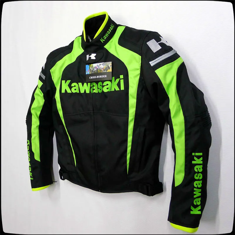 Про сетки Для Мужчин's мотоцикл куртка Гонки Куртки Kawasaki мотоциклетная |