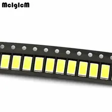 MCIGICM 5730 0.5W-150Ma 50-55lm 3200K теплый белый светильник SMD 5730 5630 Светодиодный 5730 диоды для подавления переходных скачков напряжения(3,2~ 3,4 V