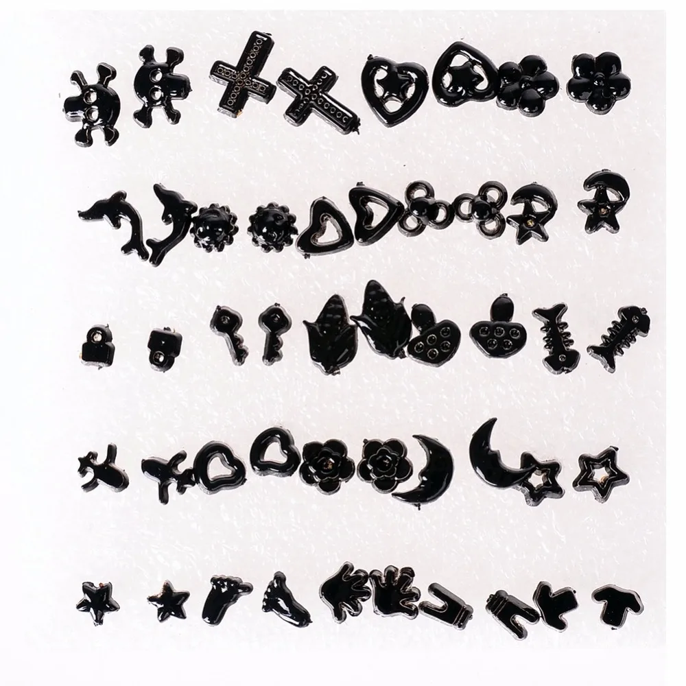 

Imixlot 24 Pair/ Set Wholesale Fashion Unisex Mix Styles Stud Earrings Women Men Plastic Stud Earrings Jewelry