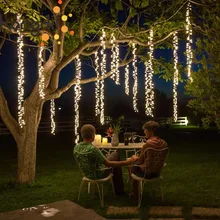 4x2.5m collegabile led racimos di nozze luci della stringa di natale fata luce led ghirlanda esterna per il giardino festa di natale albero patio decor