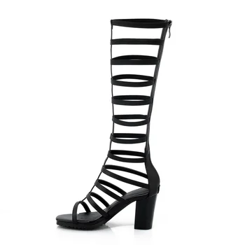 

2019 summer fashion women's sandals Roman style thin strap shoes open toe 8CM high heels comfortable women's sandals
