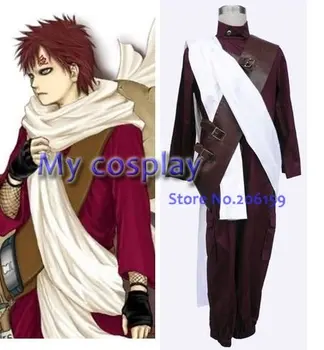 

Anime Hot Naruto Shippuden Gaara 3th Men's Cosplay Costume Full Set Leather Belt For Halloween Clothing Dress Suit