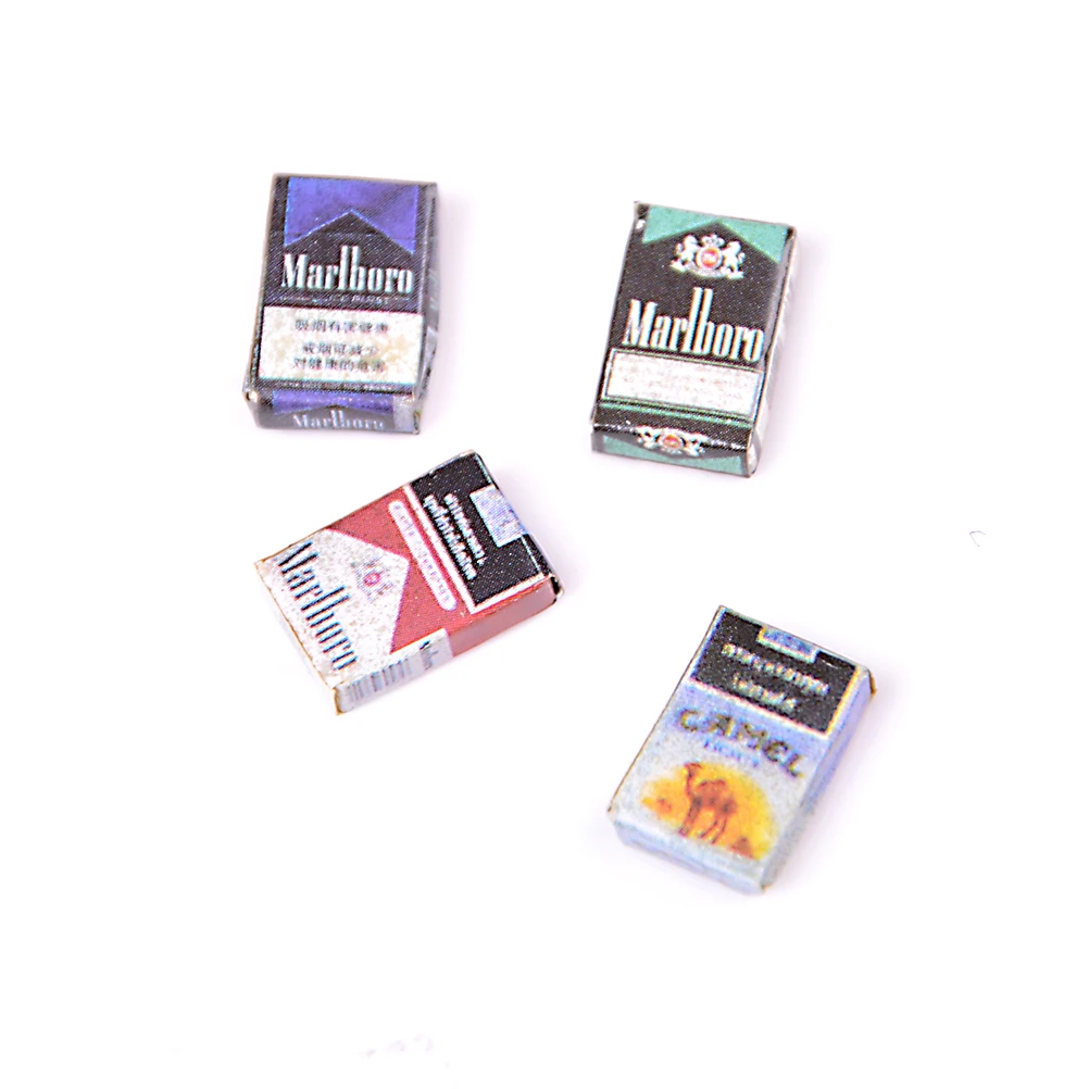 

1 : 12 Dollhouse Miniatures Accessories Vintage Cigarettes Model For BJD Doll Including 5 Pcs Miniature Cigarettes