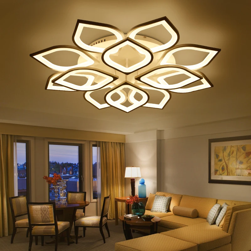 

New Acrylic Modern Led ceiling Chandelier lights For Living Room Bedroom Home Dec lampara de techo led moderna Fixture