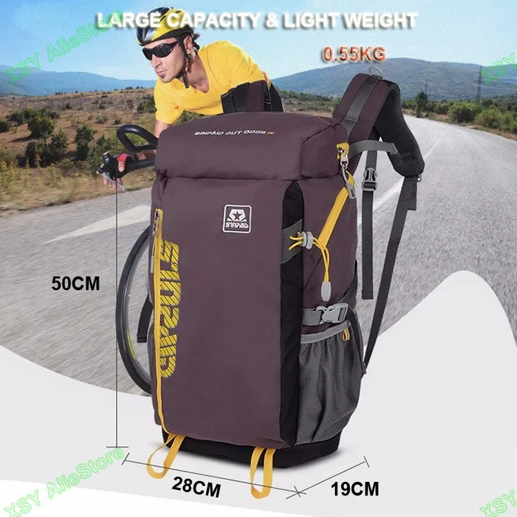 SINPAID, многофункциональный рюкзак для альпинизма, водонепроницаемая дорожная сумка для верховой езды, путешествий, повседневный стиль, цвет синий, хаки и коричневый