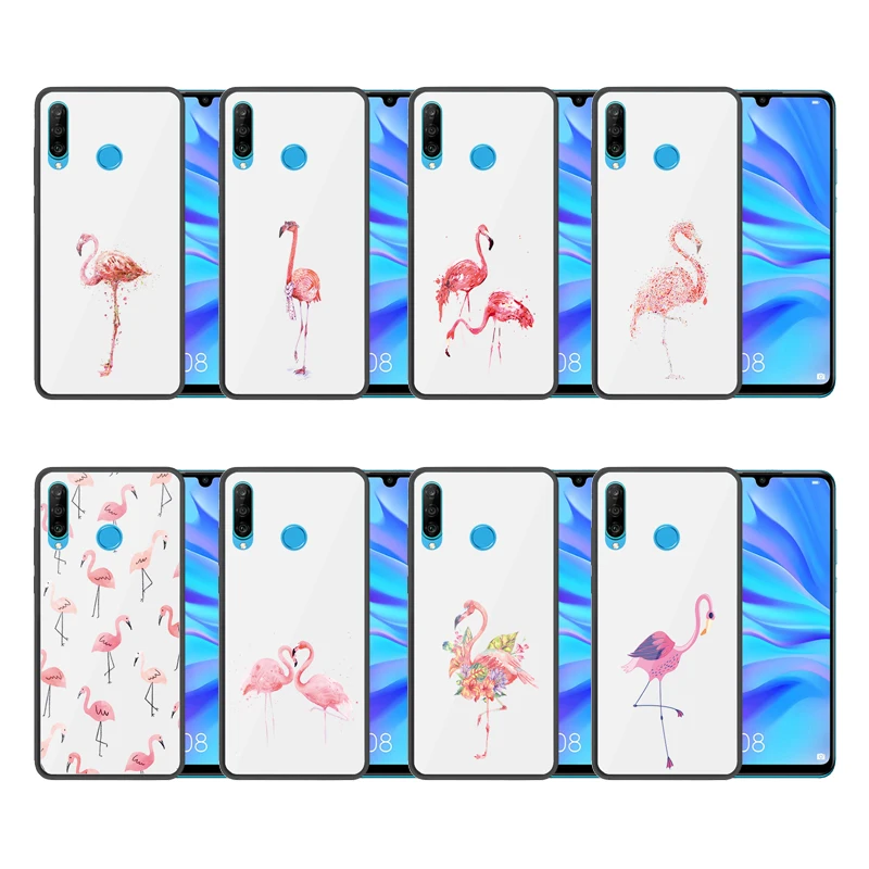 Закаленное стекло чехол для huawei Nova 4E милые с изображением птиц Капа Fundas |