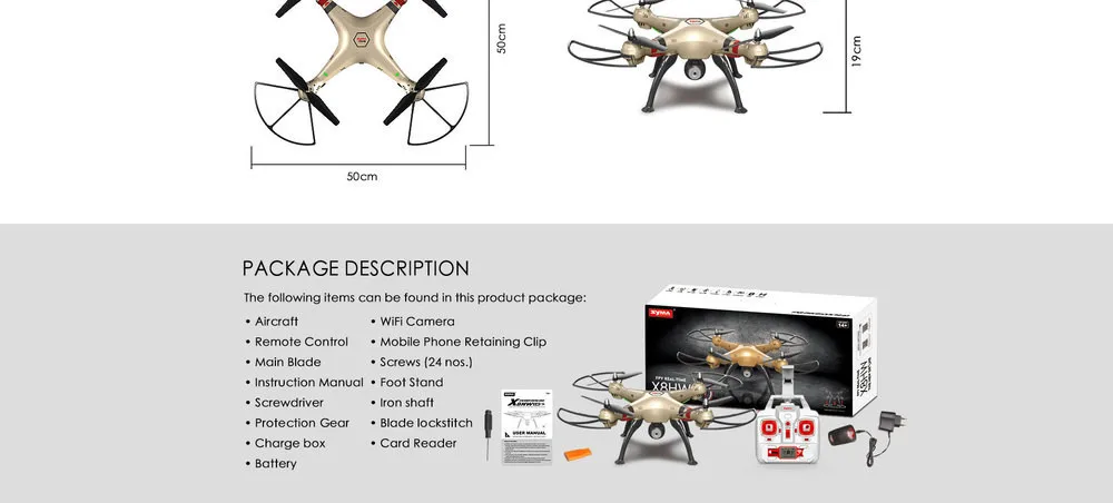 SYMA X8HW 2,4 г Мультикоптер Дрон Wi-Fi Камера Fpv высота высокое режим удержания предлагая Gimbal как подарок Gropro Xiaoyi держатель