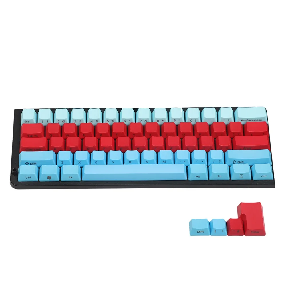 YMDK синий белый красный смешанный 104 87 61 с боковой печатью толстый PBT OEM профиль