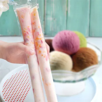 

20pcs/set Disposable Plastic Ice Cream Pop Molds DIY ice Popsicle Mold Frozen Yogurt Bags Kitchen Tools For Party Supply