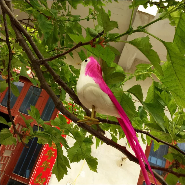 22cm1pcs fake feathers bird artificial foam simulation birds with magnetdiy wedding decorations - Bird Christmas Decorations 22cm1pcs fake feathers bird artificial foam simulation birds with magnetdiy wedding decorations - Bird Christmas Decorations