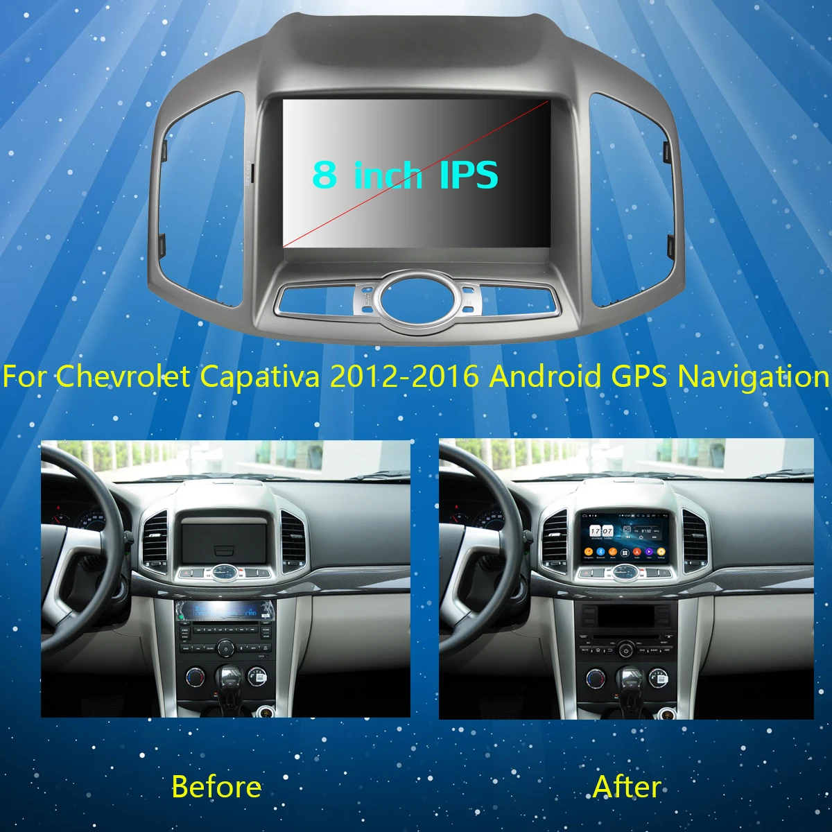 Sale 8" IPS 1920*1080 8 Core 4G RAM+64G ROM Android 9.0 Car DVD Player For Chevrolet Captiva 2011-2017 DSP Radio GPS Parrot BT Adas 2