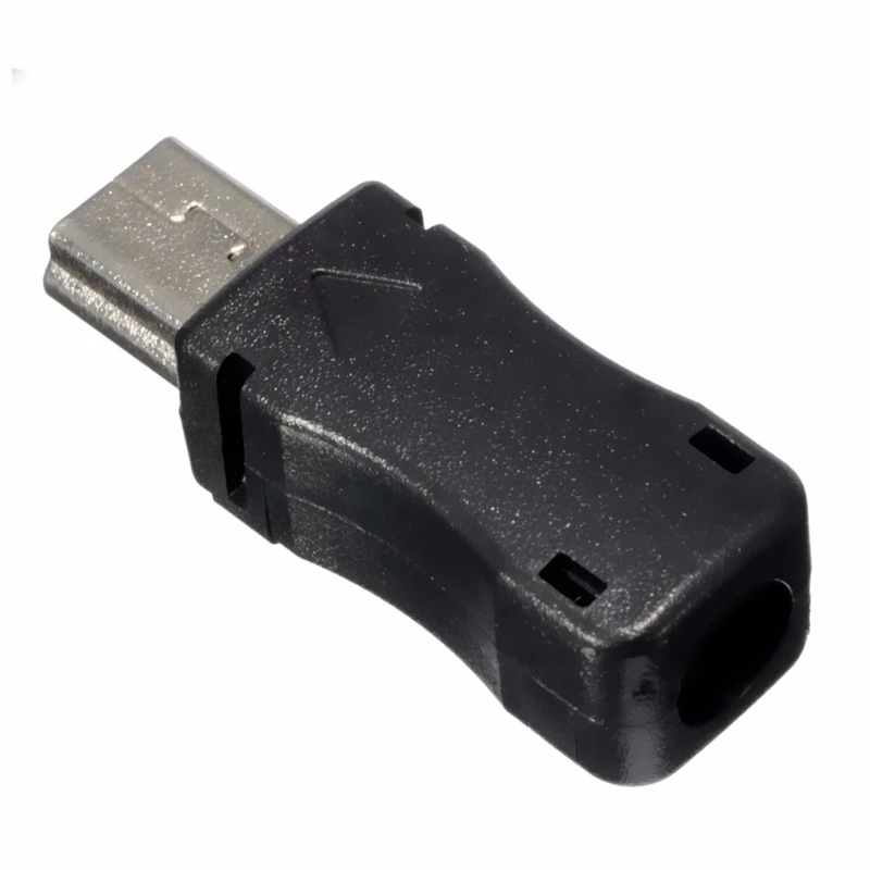 3 шт./лот DIY Mini USB 5 контактный Штекерный разъем адаптера с пластиковой крышкой для