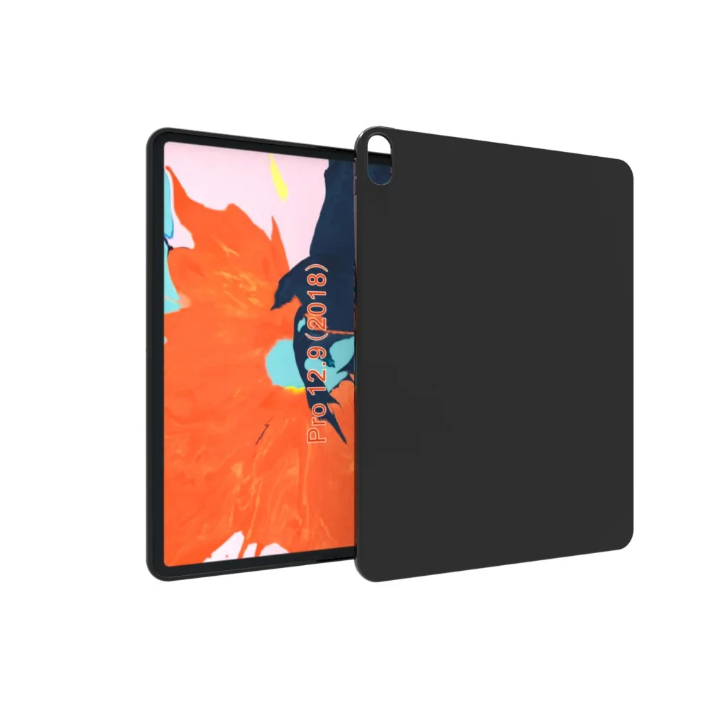 Чехол для планшета iPad Pro 12 9 2018 3th мягкий гибкий бампер прозрачный ТПУ Резина