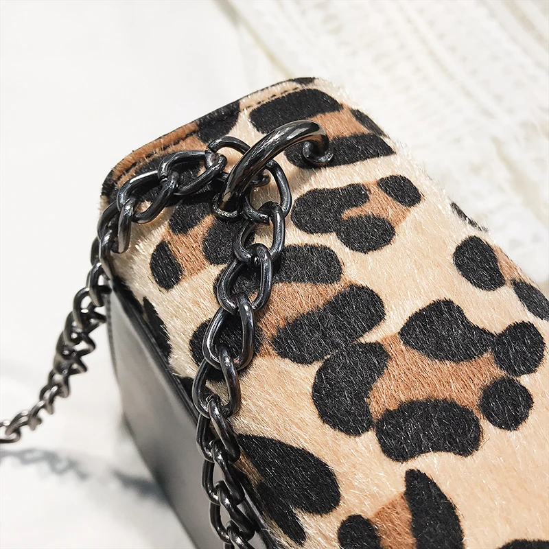 Leopard Fashion Trendy Chains Bag Female Famous Brands luxury handbag Women's purse crossbody messenger shoulder bags Sac A Main