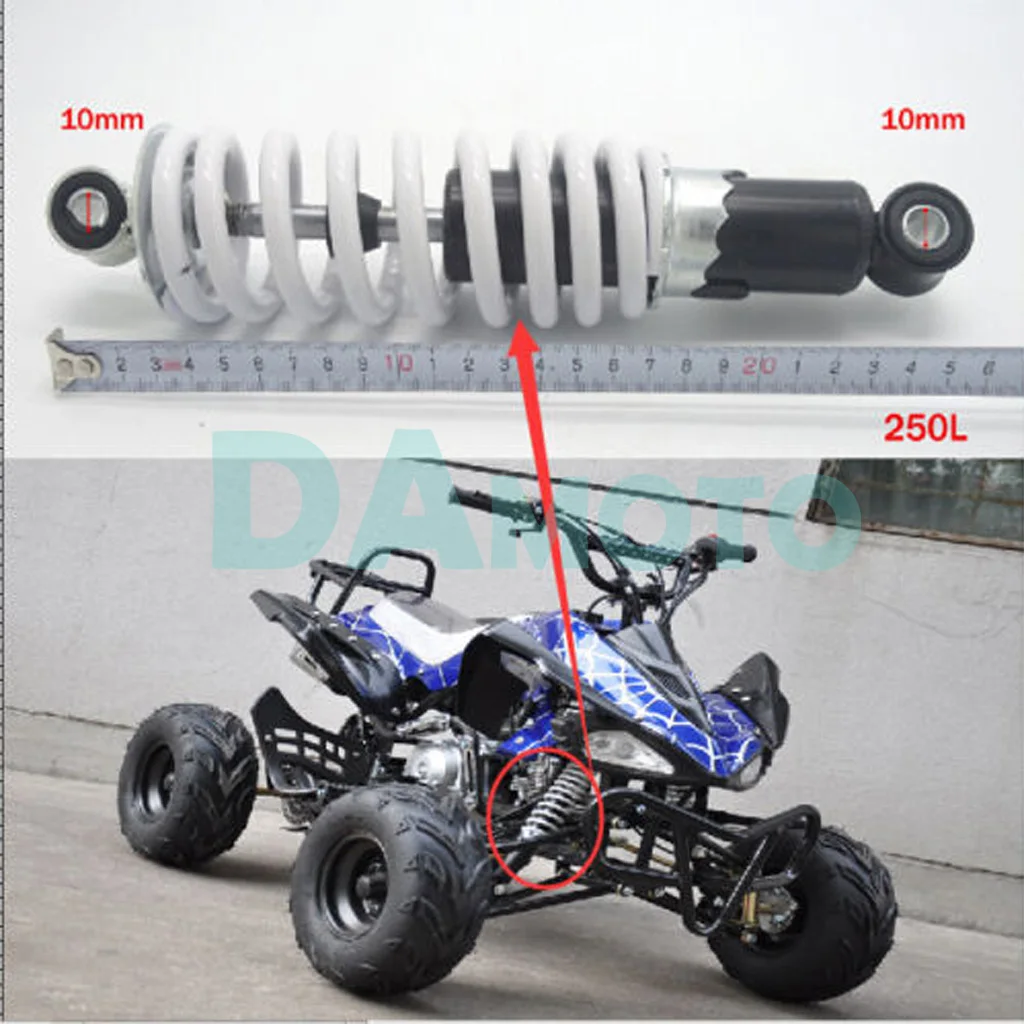 

250mm 9.8" Motorcycle ATV shock absorber suspension shocker For 50cc 70cc 90cc 110cc 125cc Mini ATV Quad Pit Dirt BIKE