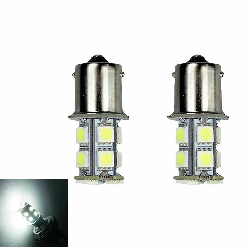 2X1156 BA15s R10w 245 13 SMD светодиодный лампы Белый сигнала поворота Стоп свет лампы для автомобиля ксеноновые фары