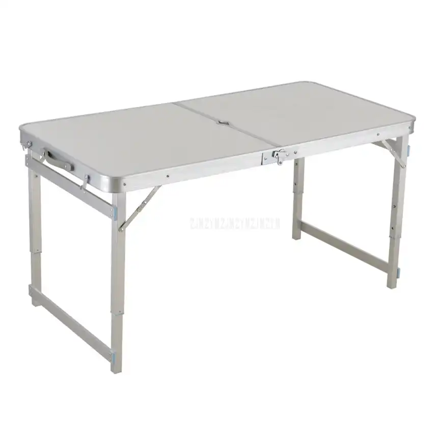 acik katlanir masa kamp su gecirmez ultra hafif dayanikli aluminyum alasim katlanir masa masa piknik icin 120 60cm outdoor tables aliexpress
