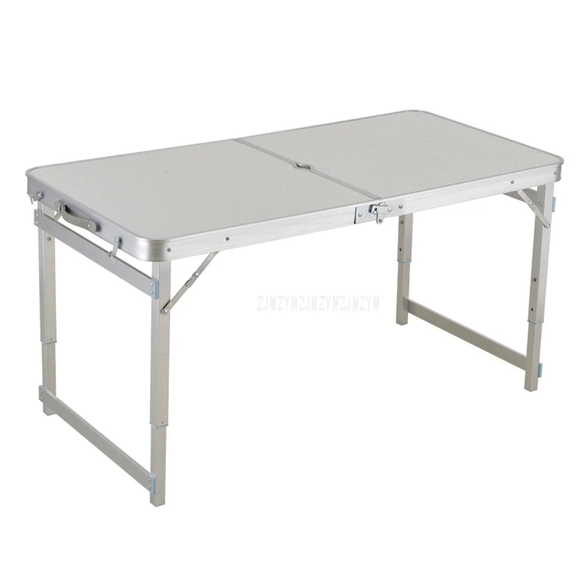 Mesa plegable al aire libre de Camping impermeable ultradelgada Durable de aleación de aluminio mesa de escritorio plegable para Picnic 120*60 cm