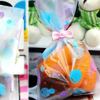 

100pcs Blue + Purple Bag Pouch Candies biscuits Gift