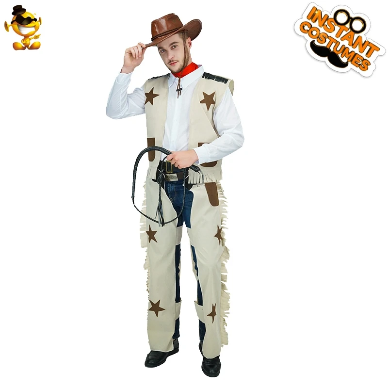 

Men's Cowboy Costume Performance Western Cowboy Outfits Clothes for Adult Man Cowboy Costume