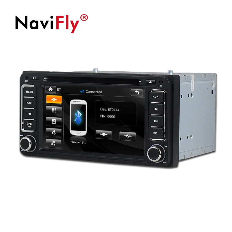 Best NaviFly 2 din Car Radio DVD Player gps navigation for Toyota Hilux VIOS Camry Corolla Prado RAV4 Prado car Audio Stereo 3