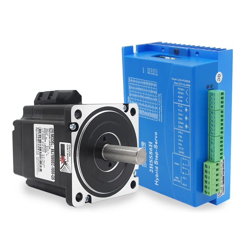 JMC 86J1880EC 1000 + 2HSS86H 2 фазы NEMA34 4.5Nm 566ozf. В замкнутом цикле шаговый Серводвигатель