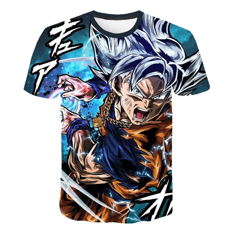 

2019 New Dragon Ball Z T Shirts Mens Summer 3D Print Super Saiyan Goku Black Zamasu Vegeta Dragonball Casual Tee Shirt tops Tee