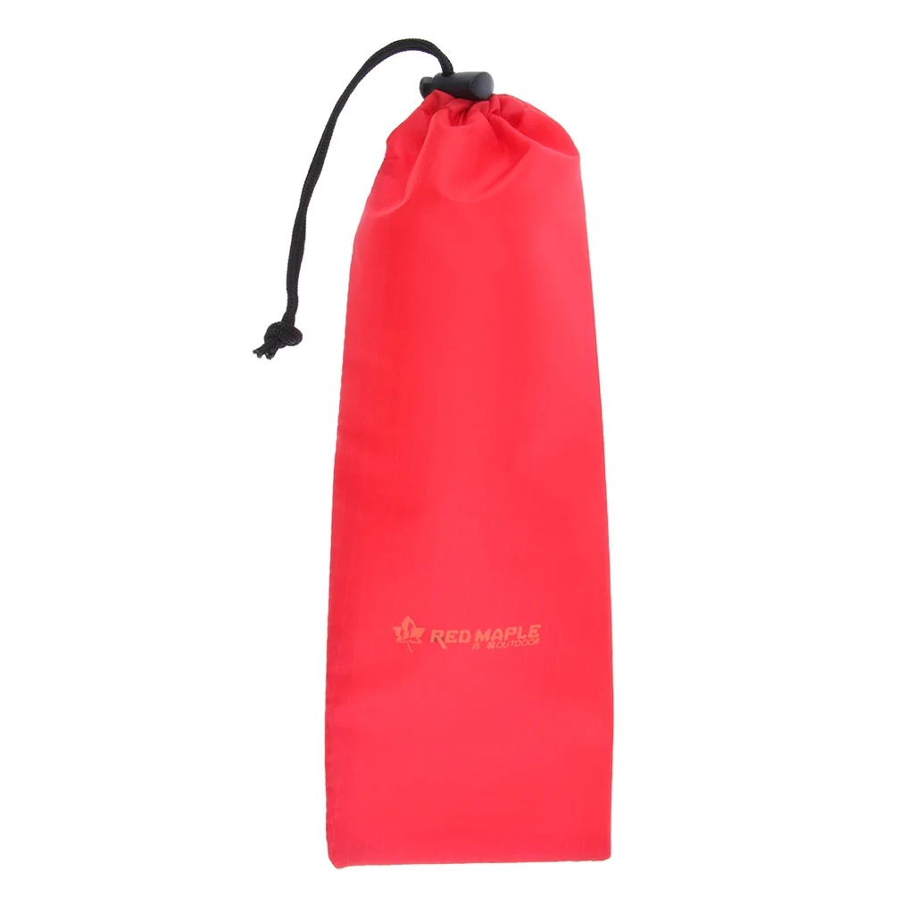 

Camping Tent Pegs Nails Storage Bag Oxford Cloth Hammer Pouch Drawstring Stuff Sack Red