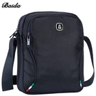 Cheap BAIDA Mens Black Crossbody Bag Designer Small Travel Crossover Bags Across Body Men Shoulder Bag with Italy Flag