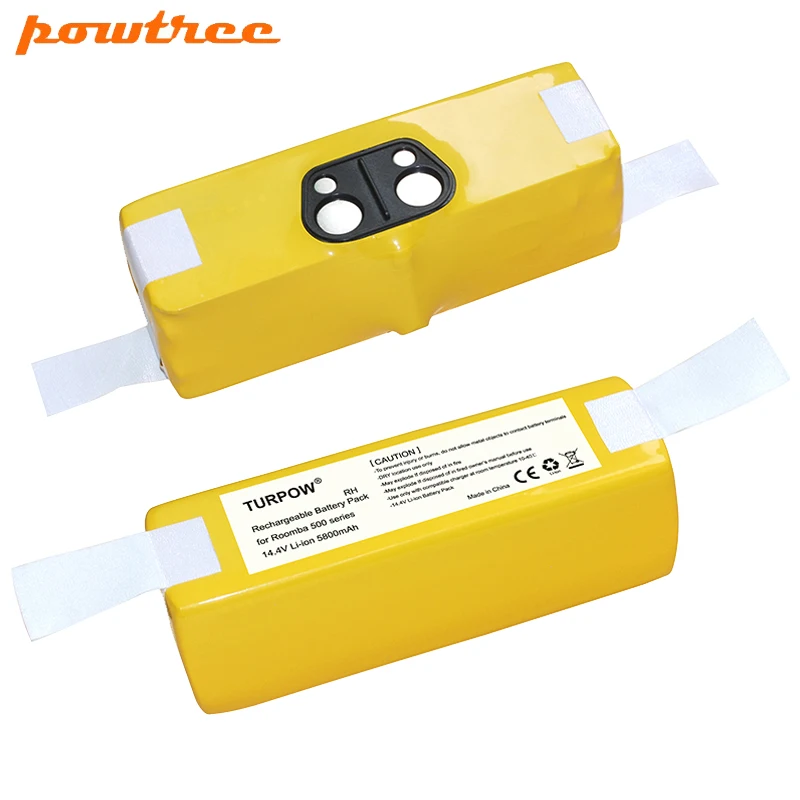 

2pcs 14.4V 3800mAh Ni-MH Powtree Battery for iRobot Roomba 500 510 530 550 560 600 760 610 770 620 630 570 580 550 540 800