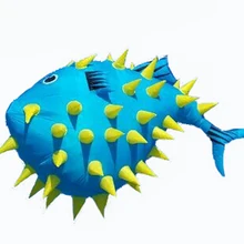 3d artware Ремесло Искусство windsock фуги недорогой воздушный змей взрослых КИТ мягкие змеи дельфины надувной рыбы globefish пуховик Летающий змей из ткани