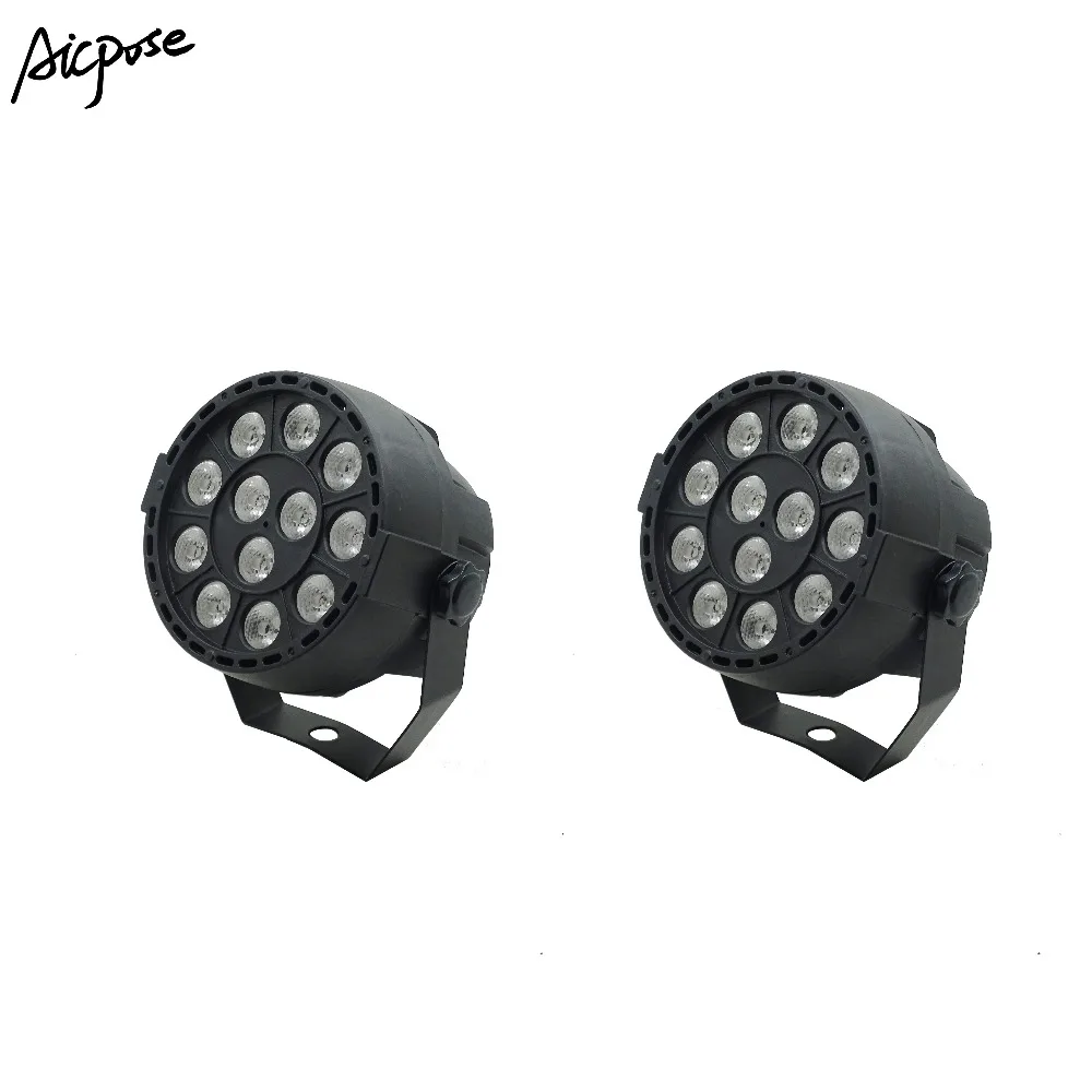 

2Pcs/lots Mini LED Par 12x3W RGB 3 in 1 Stage Light 12*3W Par Led Light With DMX512 Disco DJ Wedding Staining Stage Lighting